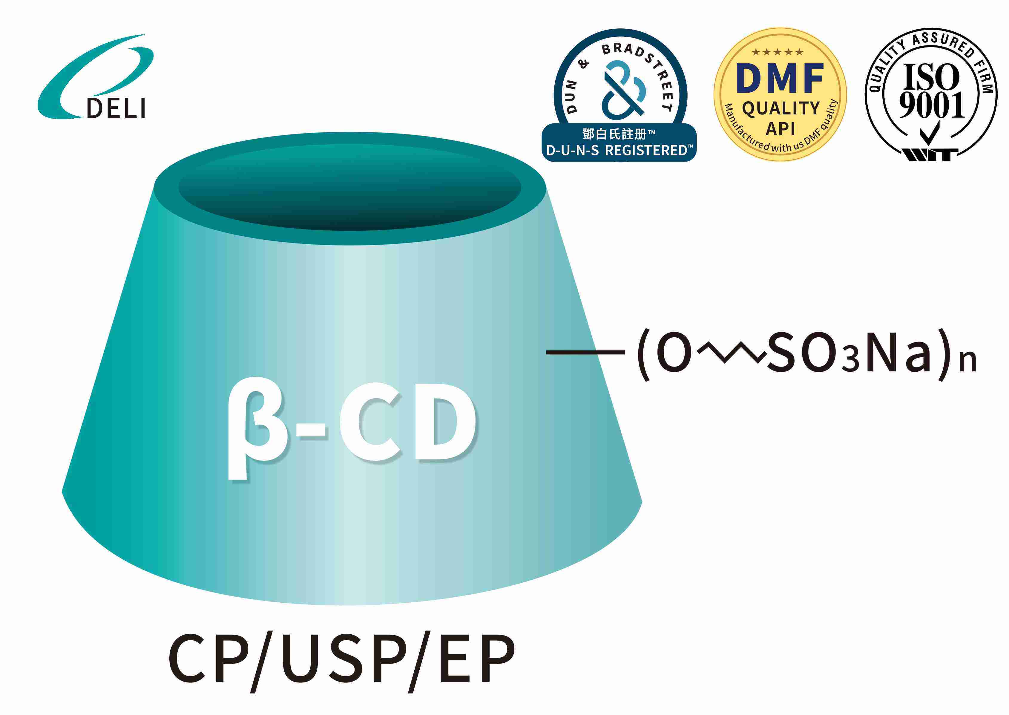 Betadex سلفو بٹیل ایتھر سوڈیم USP 99%